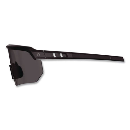 Skullerz AEGIR Color Enhancing Safety Glasses, Matte Black Half Frame, High Contrast Smoke Shade 2 VLT Single Lens