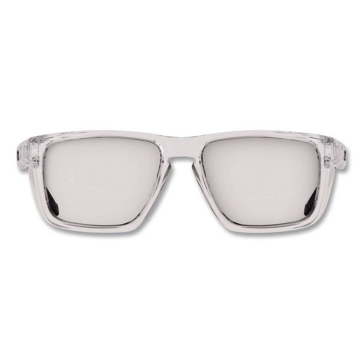 Skullerz SIXTEN Anti-Scratch Enhanced Anti-Fog Safety Glasses with Side Shields, Clear Full Frame, Clear Dual Lens