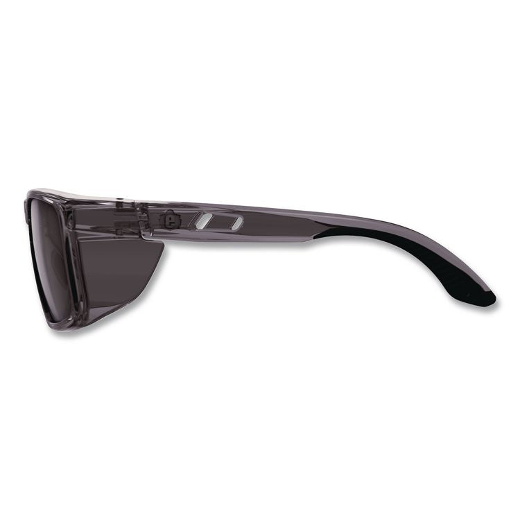 Skullerz SIXTEN Anti-Scratch Enhanced Anti-Fog Safety Glasses with Side Shields, Smoke Full Frame, Smoke Dual Lens