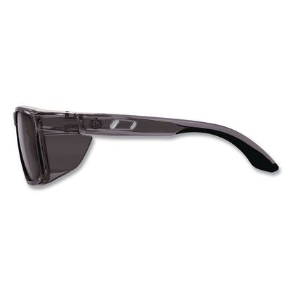 Skullerz SIXTEN Anti-Scratch Enhanced Anti-Fog Safety Glasses with Side Shields, Smoke Full Frame, Smoke Dual Lens