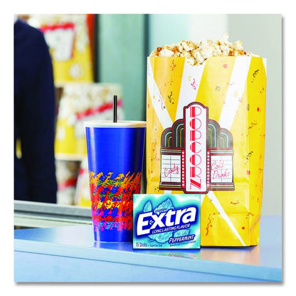 Extra Mint Variety Sugar-Free Gum, Peppermint/Polar Ice/Spearmint, 15 Sticks/Pack, 18 Packs/Carton
