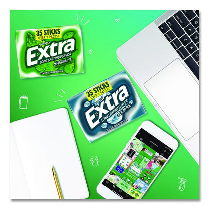 Extra Polar Ice and Spearmint Sugar-Free Gum Variety Pack, Polar Ice/Spearmint, 35 Sticks/Pack, 8 Packs/Carton
