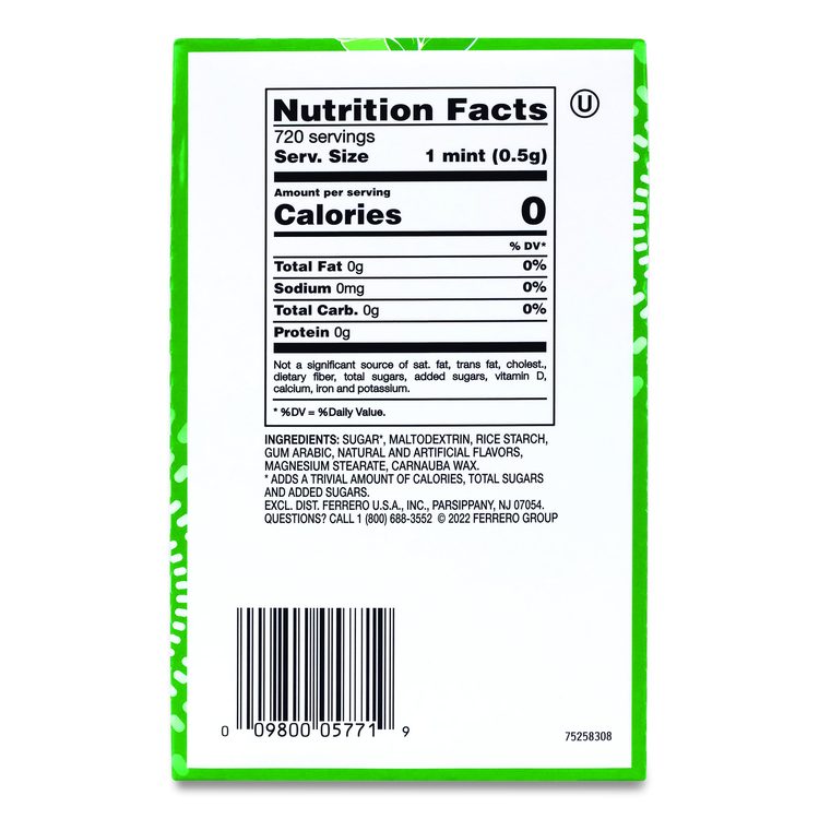 Freshmints, Peppermint, 1 oz Pack, 12 Packs/Carton
