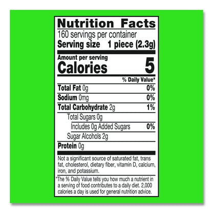 Ice Cubes Spearmint Sugar-Free Gum, Spearmint, 40 Cubes/Bottle, 4 Bottles/Carton