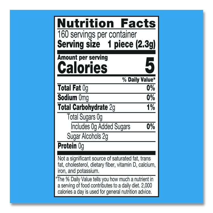 Ice Cubes Peppermint Sugar-Free Gum, Peppermint, 40 Cubes/Bottle, 4 Bottles/Carton