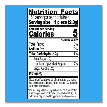 Ice Cubes Peppermint Sugar-Free Gum, Peppermint, 40 Cubes/Bottle, 4 Bottles/Carton
