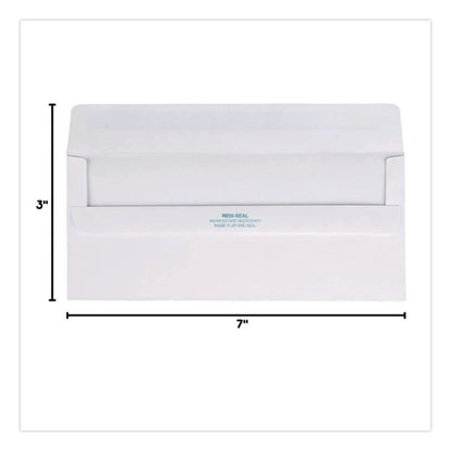 Redi-Seal Envelope, #10, Commercial Flap, Redi-Seal Adhesive Closure, 4.13 x 9.5, White, 500/Box