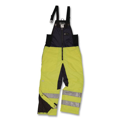 N-Ferno 6479 Hi-Vis Freezer Bib Overalls, 4X-Large, Lime