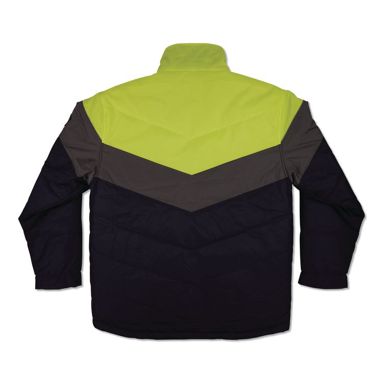 N-Ferno 6464 Insulated Freezer Jacket with AmpliFIRE Heat Reflective Lining, 4X-Large, Navy