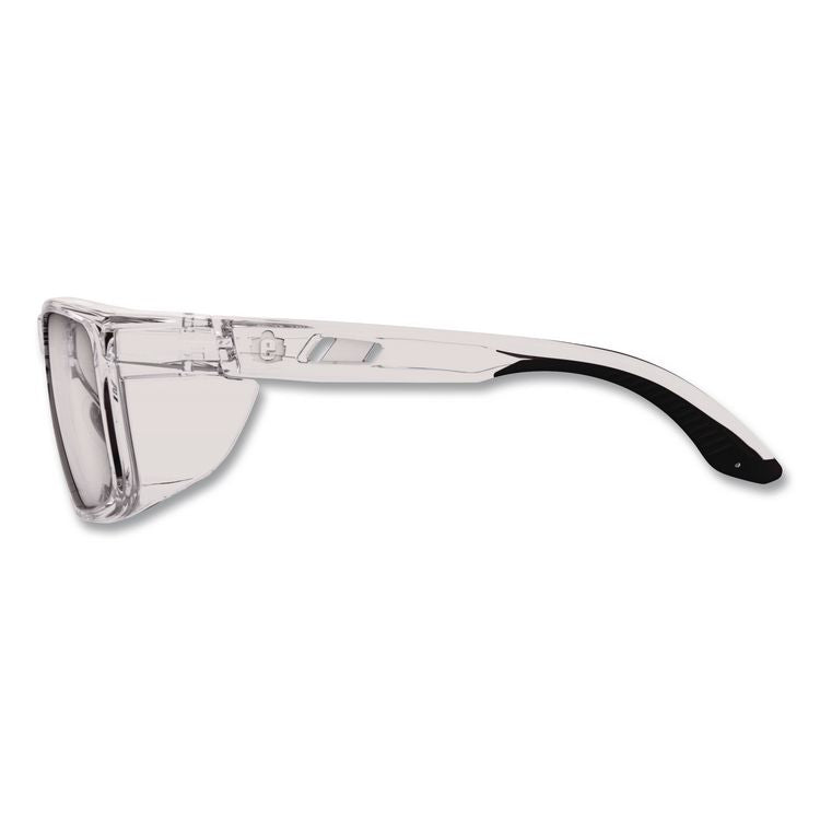 Skullerz SIXTEN Anti-Scratch Enhanced Anti-Fog Safety Glasses with Side Shields, Clear Full Frame, Clear Dual Lens