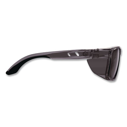Skullerz SIXTEN Anti-Scratch Enhanced Anti-Fog Safety Glasses with Side Shields, Smoke Full Frame, Smoke Dual Lens