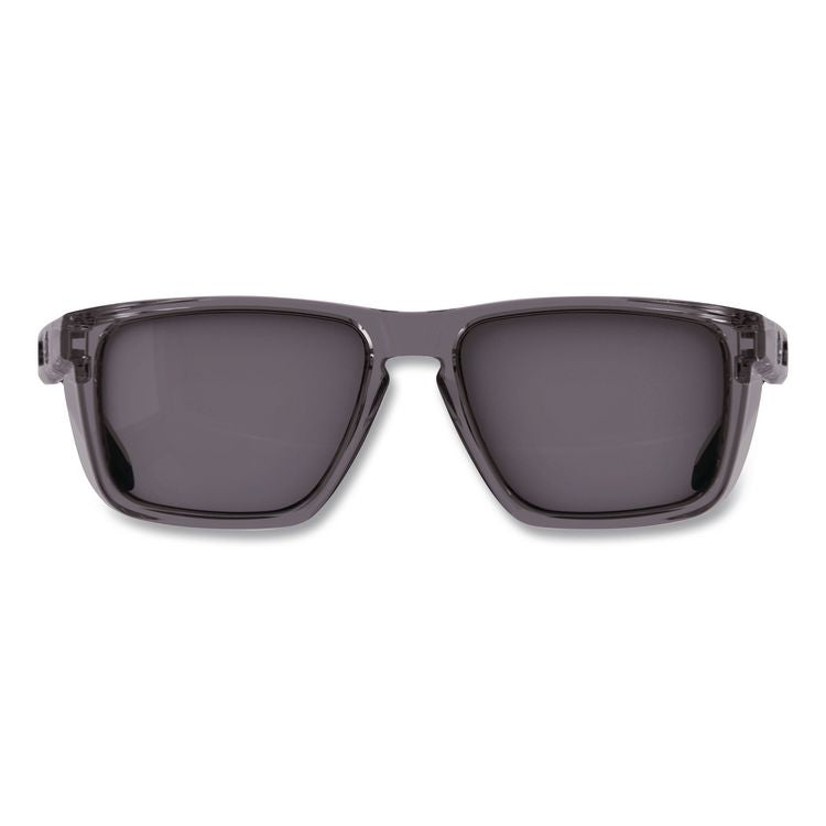 Skullerz SIXTEN Anti-Scratch Enhanced Anti-Fog Safety Glasses with Side Shields, Smoke Full Frame, Smoke Dual Lens