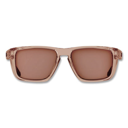 Skullerz SIXTEN Anti-Scratch Enhanced Anti-Fog Safety Glasses with Side Shields, Translucent Tan Full Frame, Tan Dual Lens