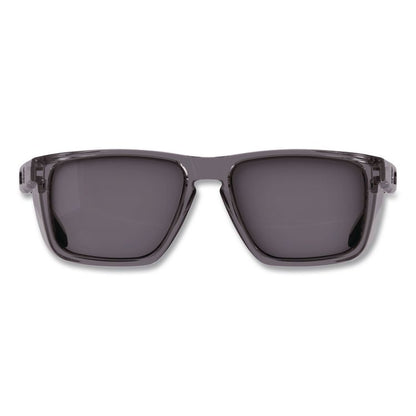 Skullerz SIXTEN Anti-Scratch Anti-Fog Safety Glasses with Side Shields, Smoke Full Frame, Polarized G15 Green Dual Lens