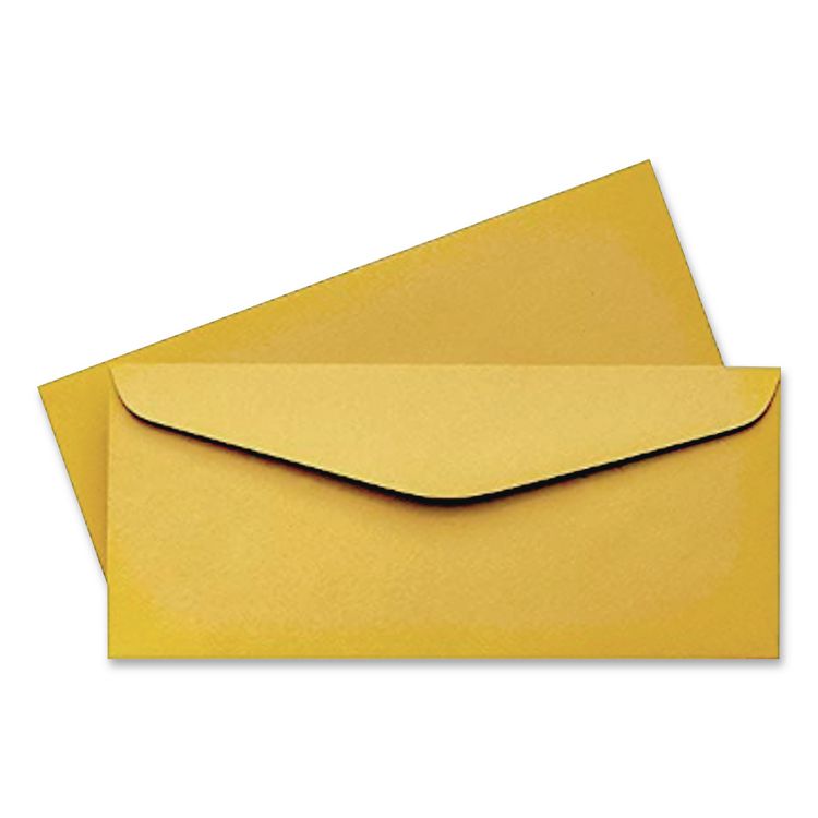 Kraft Envelope, #11, Commercial Flap, Gummed Closure, 4.5 x 10.38, Brown Kraft, 500/Box
