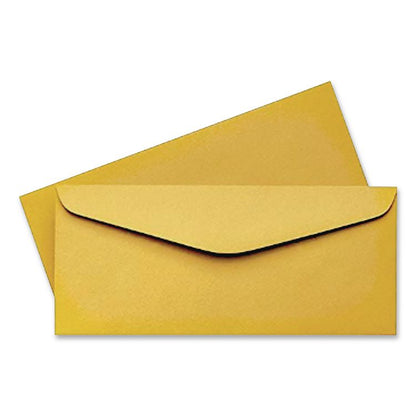 Kraft Envelope, #11, Commercial Flap, Gummed Closure, 4.5 x 10.38, Brown Kraft, 500/Box