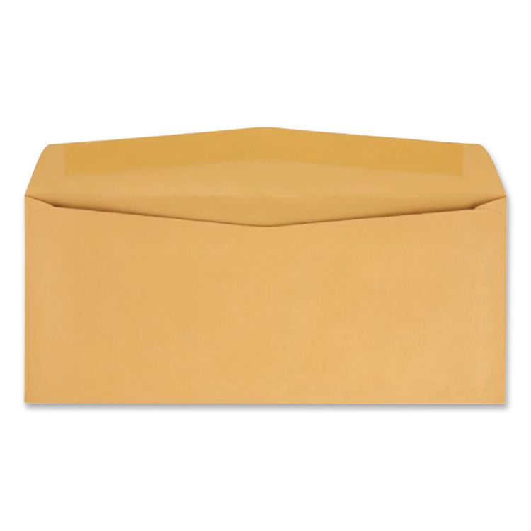 Kraft Envelope, #11, Commercial Flap, Gummed Closure, 4.5 x 10.38, Brown Kraft, 500/Box