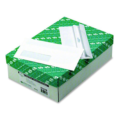 Redi-Seal Envelope, Address Window, #10, Commercial Flap, Redi-Seal Adhesive Closure, 4.13 x 9.5, White, 500/Box