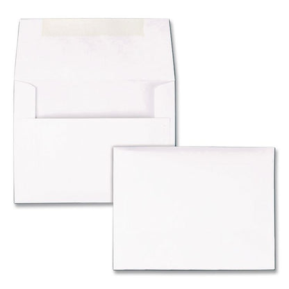 Greeting Card/Invitation Envelope, A-2, Square Flap, Gummed Closure, 4.38 x 5.75, White, 100/Box