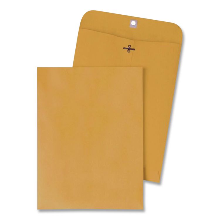 Clasp Envelope, 28 lb Bond Weight Kraft, #35, Square Flap, Clasp/Gummed Closure, 5 x 7.5, Brown Kraft, 100/Box