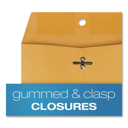 Clasp Envelope, 28 lb Bond Weight Kraft, #68, Square Flap, Clasp/Gummed Closure, 7 x 10, Brown Kraft, 100/Box