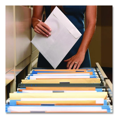 Redi-Seal Catalog Envelope, #1, Cheese Blade Flap, Redi-Seal Adhesive Closure, 6 x 9, White, 100/Box