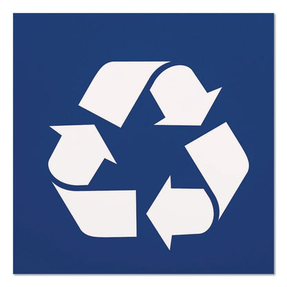 Recycling Container, 7 gal, Polypropylene, Blue
