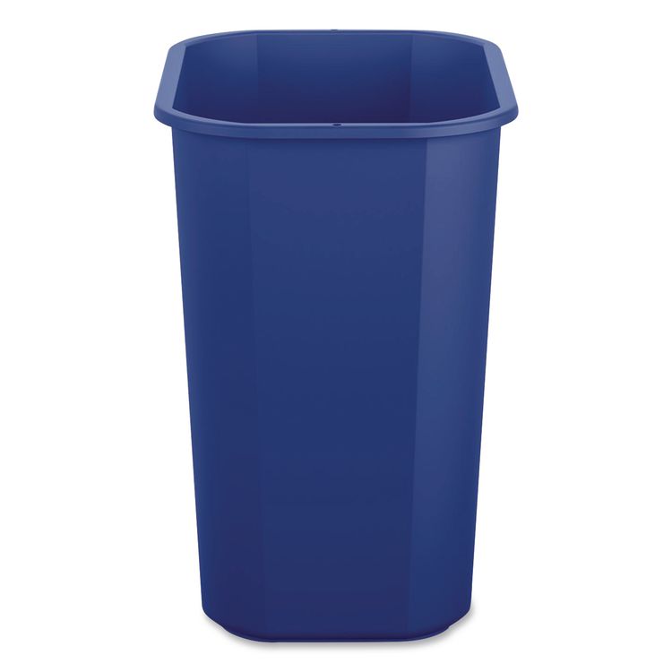Deskside Recycling Bin, 3 gal, Polypropylene, Blue