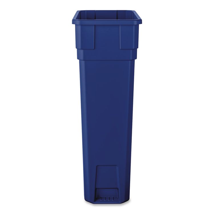 Slim Recycling Container, 23 gal, Polypropylene, Blue