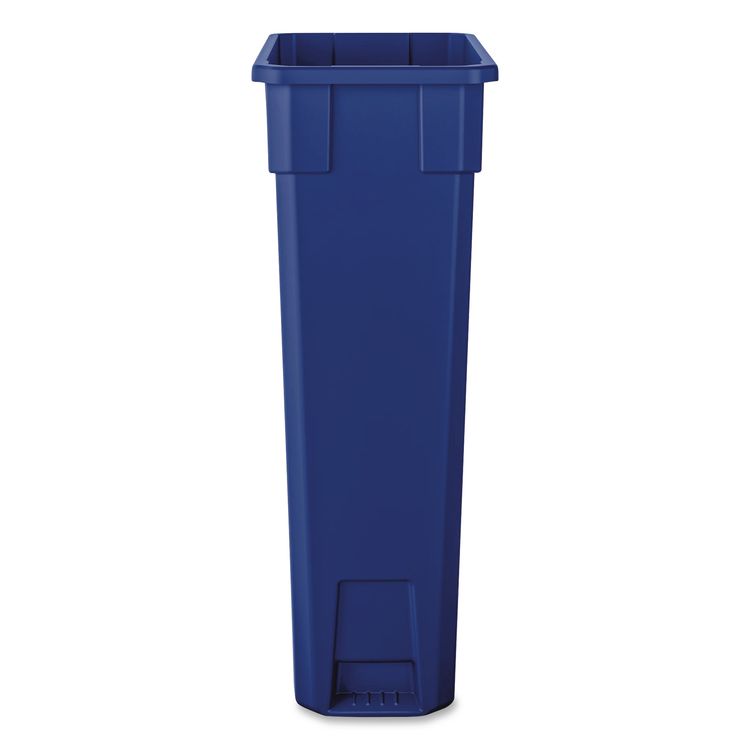 Slim Recycling Container, 23 gal, Polypropylene, Blue