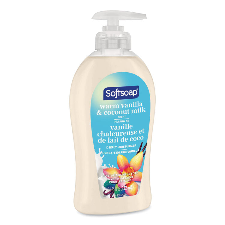 Liquid Hand Soap Pumps, Vanilla and Coconut, 11.25 oz, 6/Carton