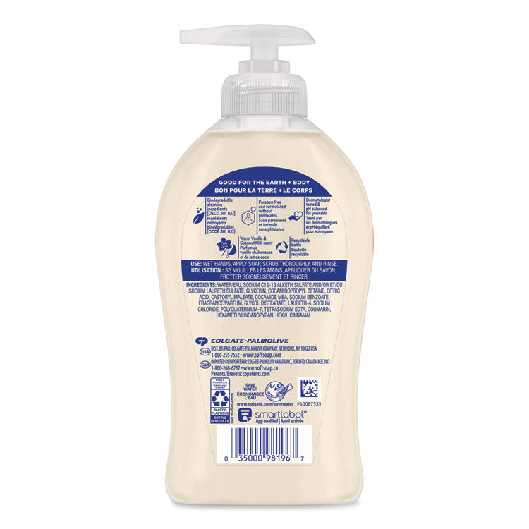 Liquid Hand Soap Pumps, Vanilla and Coconut, 11.25 oz, 6/Carton