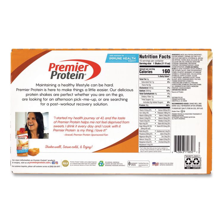 Caramel Shake, 11 oz Bottle, 15/Carton