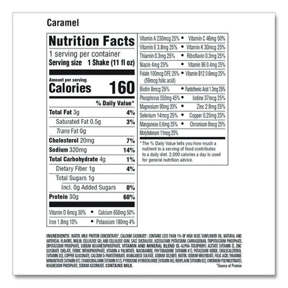 Caramel Shake, 11 oz Bottle, 15/Carton