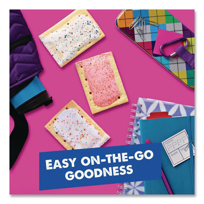 Pop Tarts, Assorted Flavors: Strawberry, Blueberry Cherry, 5 lb 1.2 oz Box, 48 Pastries/Carton