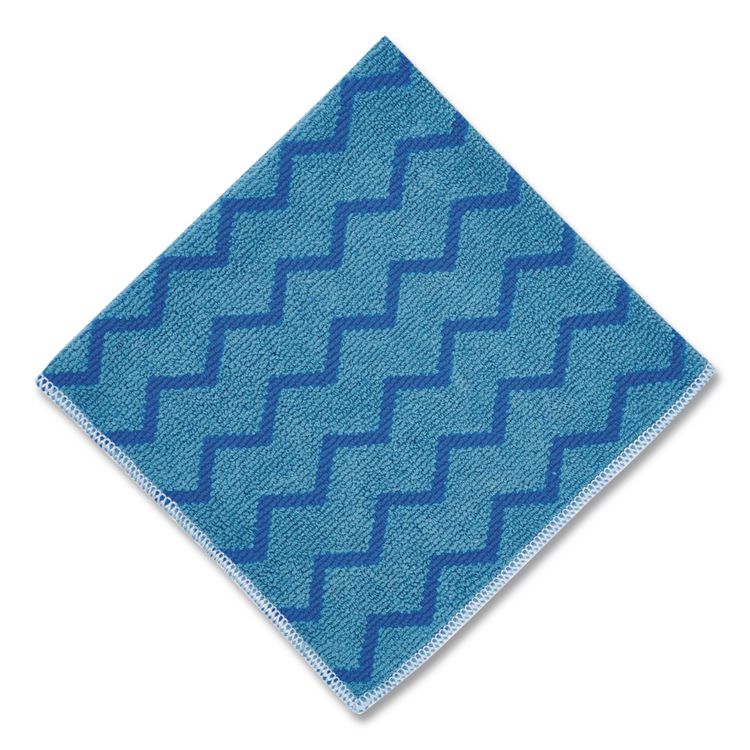 HYGEN Microfiber Cleaning Cloths, 16 x 16, Blue, 12/Carton