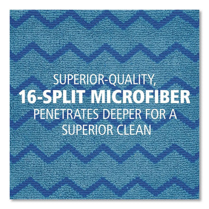 HYGEN Microfiber Cleaning Cloths, 16 x 16, Blue, 12/Carton