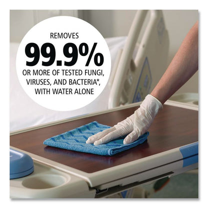 HYGEN Microfiber Cleaning Cloths, 16 x 16, Blue, 12/Carton