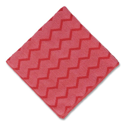 HYGEN Microfiber Cleaning Cloths, 16 x 16, Red, 12/Carton