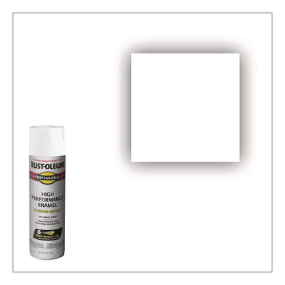 Professional Spray Paint, Gloss White, 15 oz Aerosol Can, 6/Carton