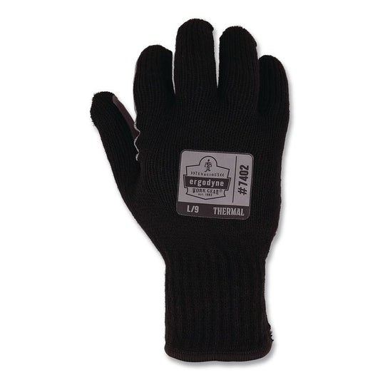 ProFlex 7402 Thermal Knit Cooler Gloves, 10" Long, X-Small (6), Black, Pair