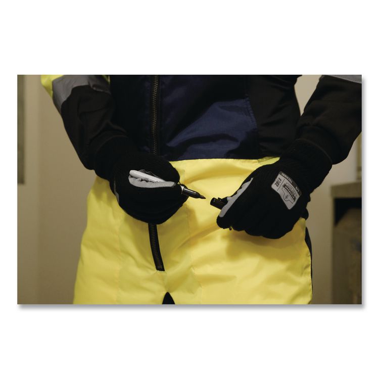 ProFlex 7402 Thermal Knit Cooler Gloves, 12" Long, 2X-Large (11), Black, Pair