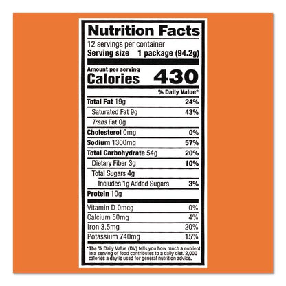Hot and Spicy Chicken Soup Bowl, Chicken, 3.32 oz Bowl, 12/Carton