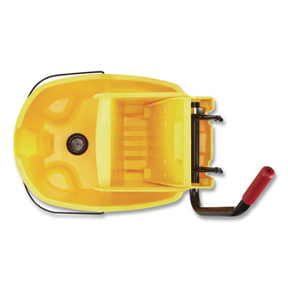 WaveBrake 2.0 Bucket/Wringer Combos, Side-Press with Drain, 35 qt, Yellow