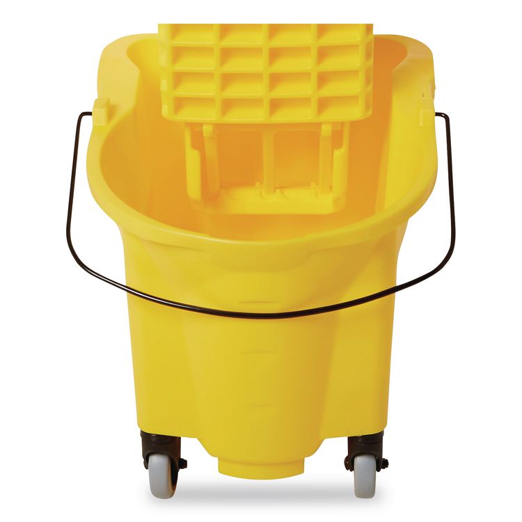 WaveBrake 2.0 Bucket/Wringer Combos, Side-Press, 26 qt, Plastic, Yellow