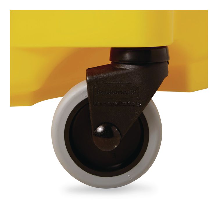 WaveBrake 2.0 Bucket/Wringer Combos, Side-Press, 26 qt, Plastic, Yellow