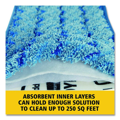 Microfiber Wet Mopping Pad, 18.5" x 5.5" x 0.5", Red