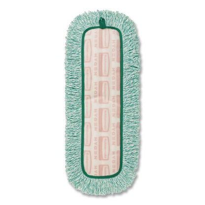 Dust Pad with Fringe, Microfiber, 18" Long, Green, 6/Carton