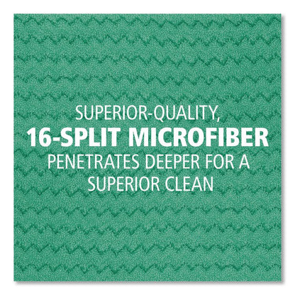 Dust Pad with Fringe, Microfiber, 18" Long, Green, 6/Carton