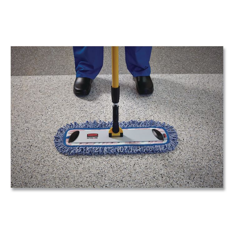 HYGEN Quick Connect Single-Sided Frame, Wet/Dry Mop 17.19 x 3, Aluminum, Yellow